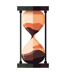 Time Flows Sand Antique Hourglass White