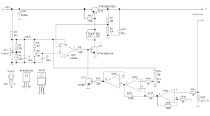 Current limit can be adjusted using r2 potentiometer and the output voltage can be adjusted from 1.2 volts to 30 volts using r8 potentiometer. 0 30v 0 3a Adjustable Power Supply Schematic Circuit Diagram