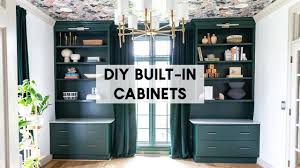 how to build diy built in cabinets with