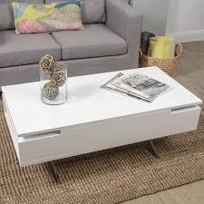 White Side Table Storage Hot 51