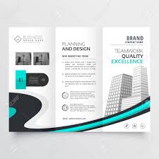 Stylish Trifold Brochure Design Presentation Template Royalty Free
