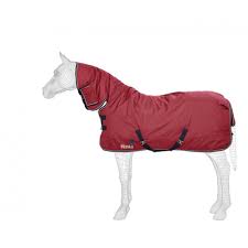 fixed neck heavy turnout rug burgundy