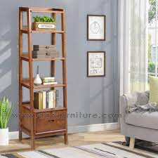 wooden bookshelf in teak rosewood