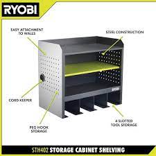 Ryobi Steel 3 Shelf Wall Mounted Garage