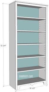 Tall Bookcase With Adjustable Shelves