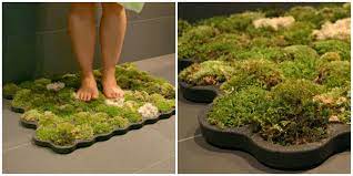 how to make diy moss bath mat