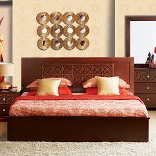 astra solidwood king bed with box