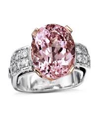 pure pink morganite and diamond