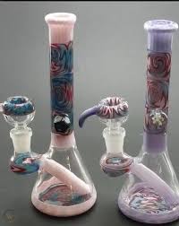 custom blown water bong colorful pipe