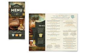 Brewery Brew Pub Take Out Brochure Template Design