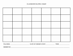Free Seating Chart Template New Seating Chart Template
