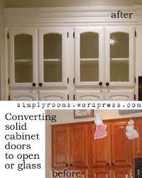 diy changing solid cabinet doors to
