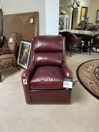 bradington young leather swivel chair