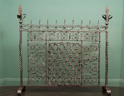 Large 18th C Hand Wrought Fire Screen