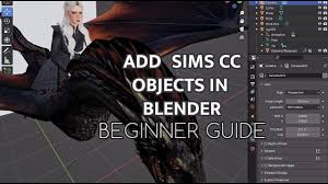 add sims cc objects in blender