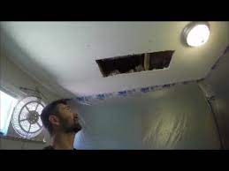 How To Repair A Water Damaged Ceiling