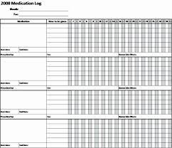 Excel Template For Medication Schedule Beautiful 5 Best Of