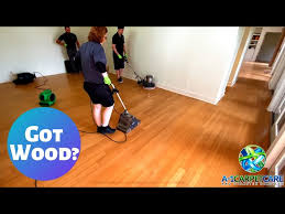 bamboo floors professionally cleaned by
