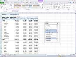 pivottables in microsoft excel 2010