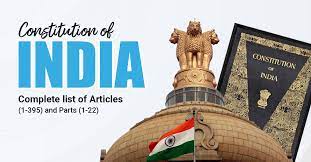 consution of india complete list of