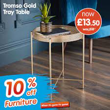 Armchairs and lounge chairs for all styles and house environments. B M Stores This Stunning Gold Tray Table Is Everything Facebook