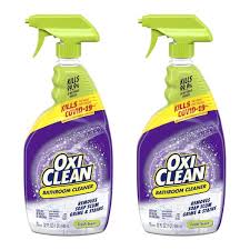 oxiclean 32 oz bathroom shower tub and tile cleaner with spray 2 pack