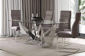 Glass Dining Table Dante Chairs