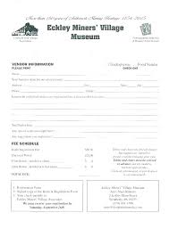Vendor Application Form Template