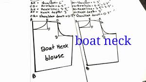 28 34 Boat Neck Blouse Measurement Chart How To Take Measurement On Boat Neck Blouse