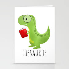 thesaurus stationery cards by a little