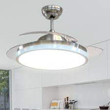 Kitchen ceiling fans are used to add function and aesthetics to your cooking area. Led Ceiling Fan With Folding Blades D 107 Cm