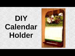 Homemade Calendar Holder Personalize