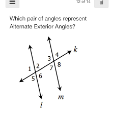 which pair of angles represent