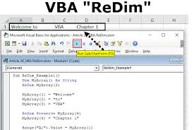 Vba Redim How To Handle Dynamic Arrays Using Vba Redim