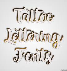 tattoo lettering fonts text effect and