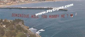personalized sky banners aerial