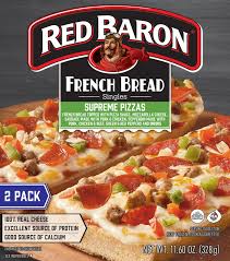 red baron supreme french bread pizza