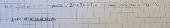 11 Find The Equation Of A Line