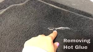 how to remove hot glue chewing gum