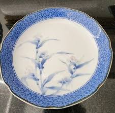 White Flower Plate Bowl Asian Wall