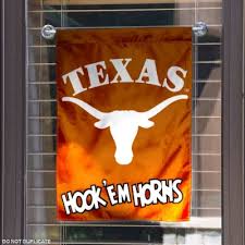 college flags banners co texas longhorns hook em horns garden flag