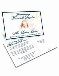 Funeral Announcement Template Free Best Of Obituary Cards Sample