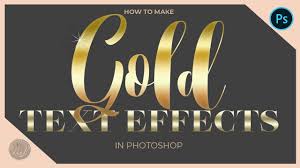 gold text photo tutorial free