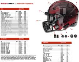 Football Helmet Size Chart Riddell