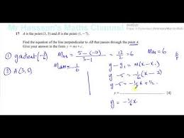 equations of perpendicular lines