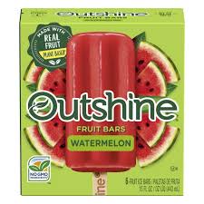 outshine watermelon frozen fruit bars