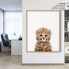 Baby Cheetah Print Safari Nursery Art