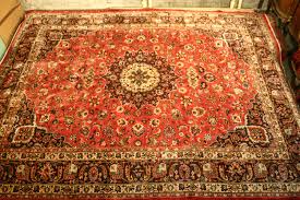 mashed persian hand knotted carpet