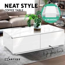 Artiss Modern Coffee Table 4 Storage