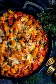 Diced ham and shredded cheese make this pasta salad hearty enough for a hot weather supper. Leftover Turkey Pasta Bake With Ham And Cheese Nicky S Kitchen Sanctuary